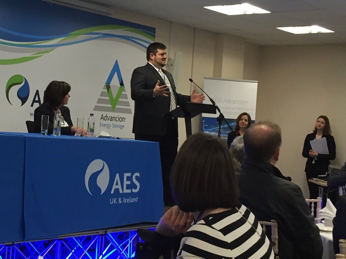 brettgalura's tweet photo. .@zahurancik of @aes_es on why NI needs #EnergyStorage at inauguration of Northern Ireland #AdvancionArray https://t.co/RNV7W1AbH0