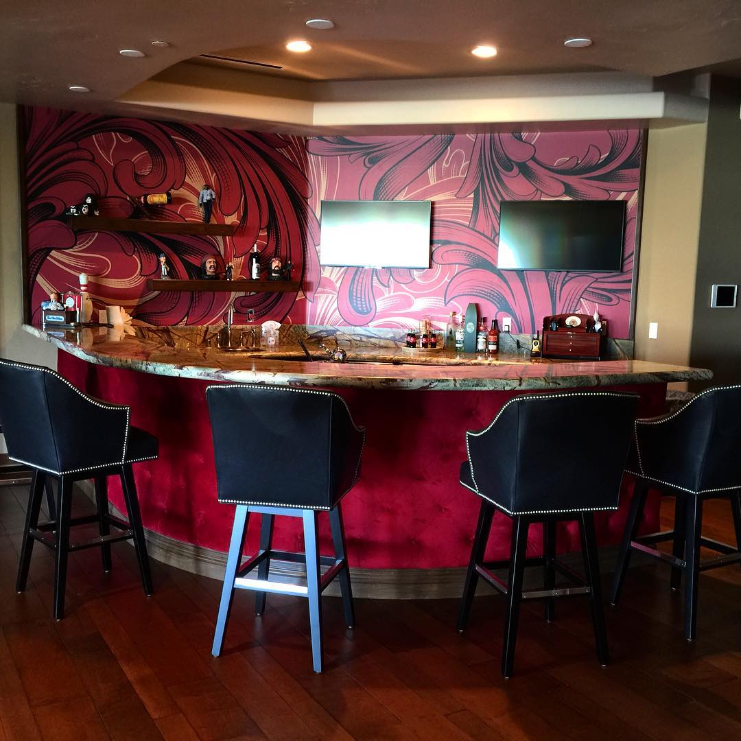 Inside_Style_'s tweet image. This was the first time we made custom wallpaper and we loved it! #wallpaper #luxury #customhomes #interiordesign