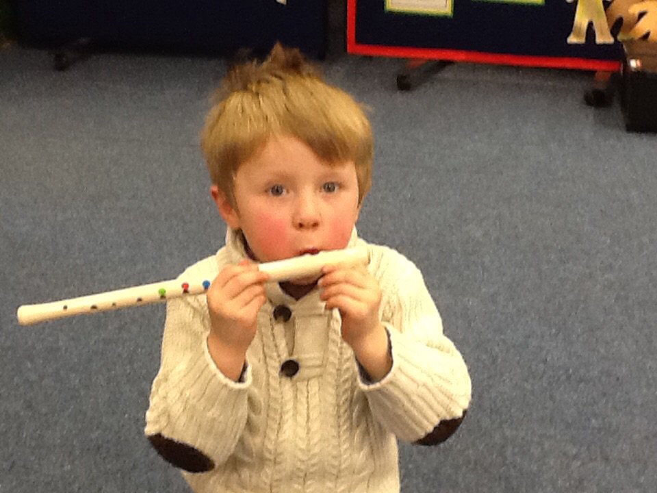 MusicInTrafford's tweet image. Trying the Fife at Spring School #musicallearning #becauseitsinfants