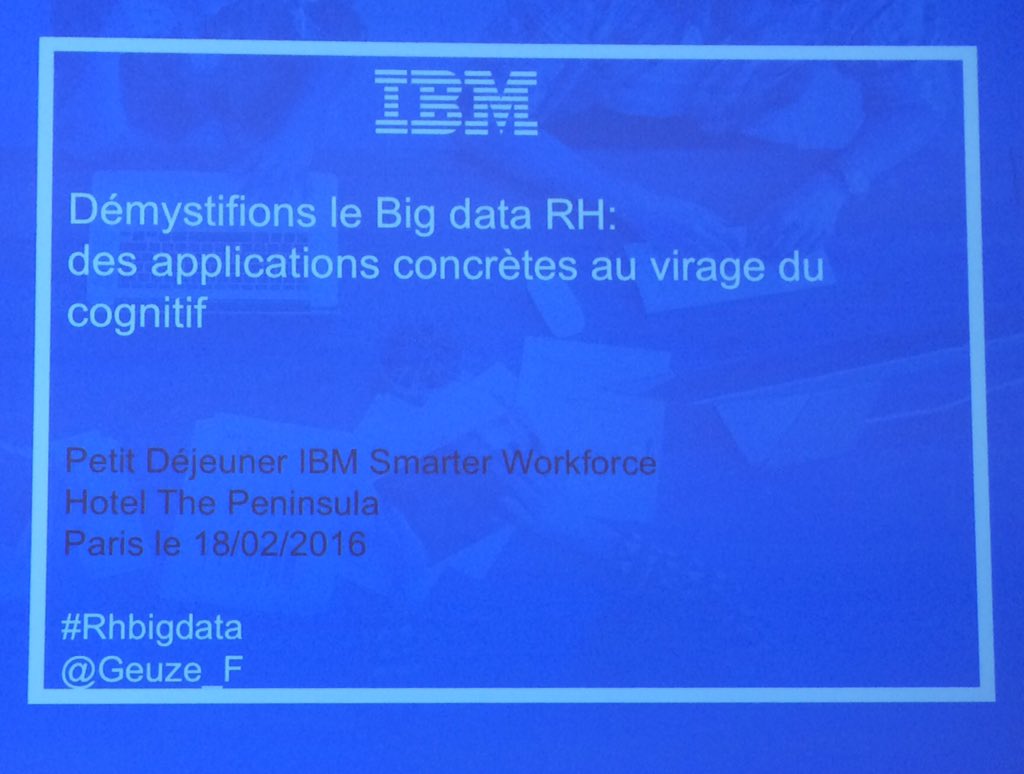 gerald_lasour's tweet photo. Environnement idéal pour le Petit Déjeuner IBM Smarter Workforce: Démystifions le Big Data RH #rhbigdata  #rh https://t.co/oob0OchEu6