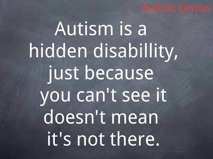 Imjustartistic1's tweet photo. Peopel day you don't look like you've got autism #autismawareness https://t.co/gT6PDsV7d9