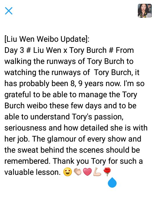 AllForLW's tweet photo. [Liu Wen Weibo Update (2/2)] https://t.co/Q6gIZERXhe