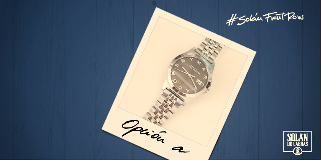 mimialbero's tweet photo. ¡Sí! ¡El toque final a mi outfit se lo dará el reloj de esfera gris oscuro ! #SolanFrontRow https://t.co/HPav3QBSzi