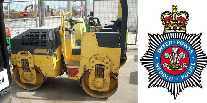 Carmjournal's tweet photo. £1,000 reward for return of construction roller stolen from Carmarthen's Parc Pensarn https://t.co/SN7nO8esbw https://t.co/ZaWpa5NqFX