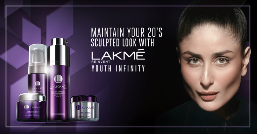 KareenaK_FC's tweet image. Lakmé&apos;s exclusive first look into their &apos;Youth Infinity&apos; campaign, featuring their in-house diva! #Kareena