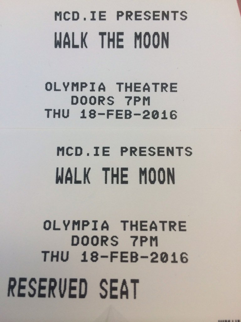 SonyMusicIre's tweet photo. WIN a pair of tix to @WALKTHEMOONband tonight at the @olympiatheatre - just follow & RT by 5pm!! #WorkThisBodyTour https://t.co/FD3Qxjzhhj