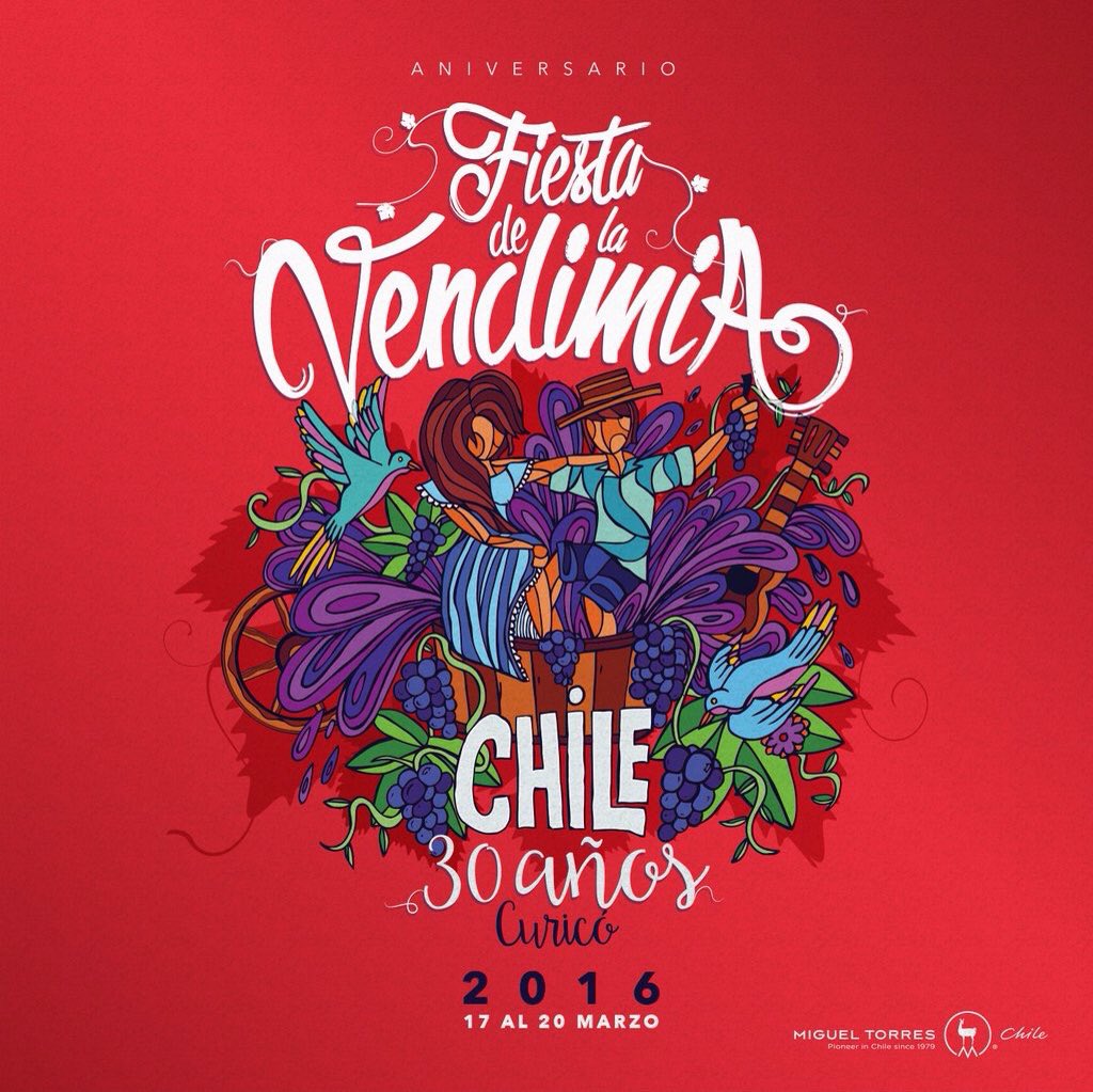 winesofcurico's tweet photo. Todos invitados a celebrar los #30años de la #FiestadelaVendimiadeChile #Curico2016, versión que ...fb.me/3dlsWceR6 https://t.co/CWQPdXYvmA