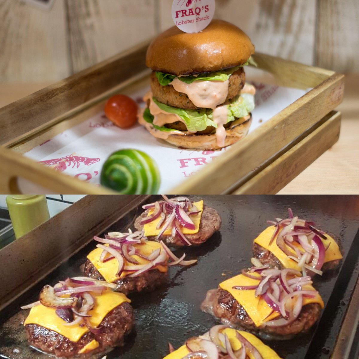 fraqslobster's tweet photo. #Thursday is quickly becoming Burger Thursday! #Lobster, #Veggie or the Shack #Beef Burger? #Burger #Burger #Burger https://t.co/il1D6VUQZq