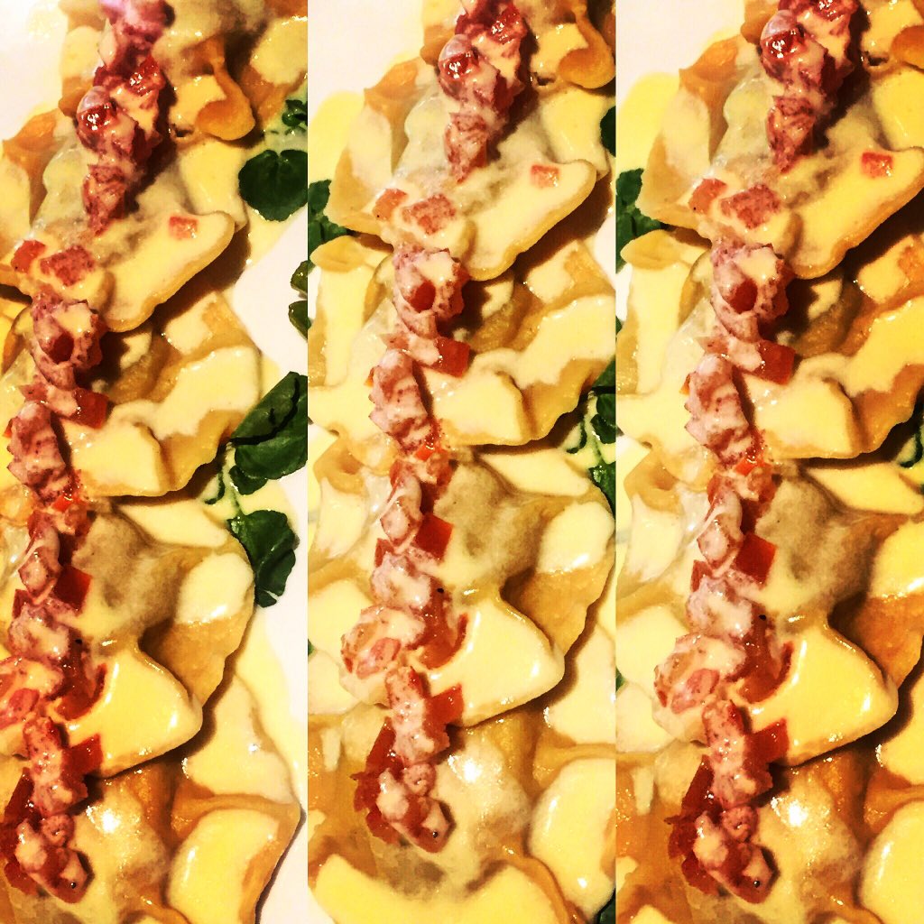 We don't do pasta BUT when we do we do it fantastically! #ravioli #pasta #scallop #crayfish #foodie #cheshire