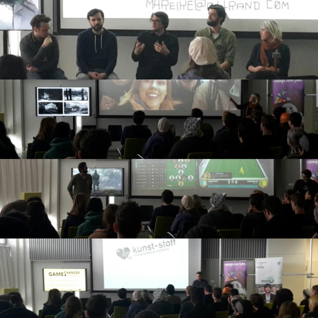 InaTweetsFYI's tweet photo. Career Day @HTW_Berlin #gamespace open house mit @studiofizbin @awesomeproto &amp; Kunst-Stoff https://t.co/hCNDual2Bb