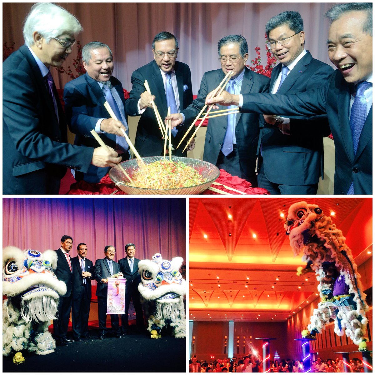 RHBGroup's tweet photo. CNY celebration will nt b complete without a lion dance &amp; a #YeeSang toss! Dong dong chiang! #RHBGroup #CNYOpenHouse https://t.co/qWWGztHDIS