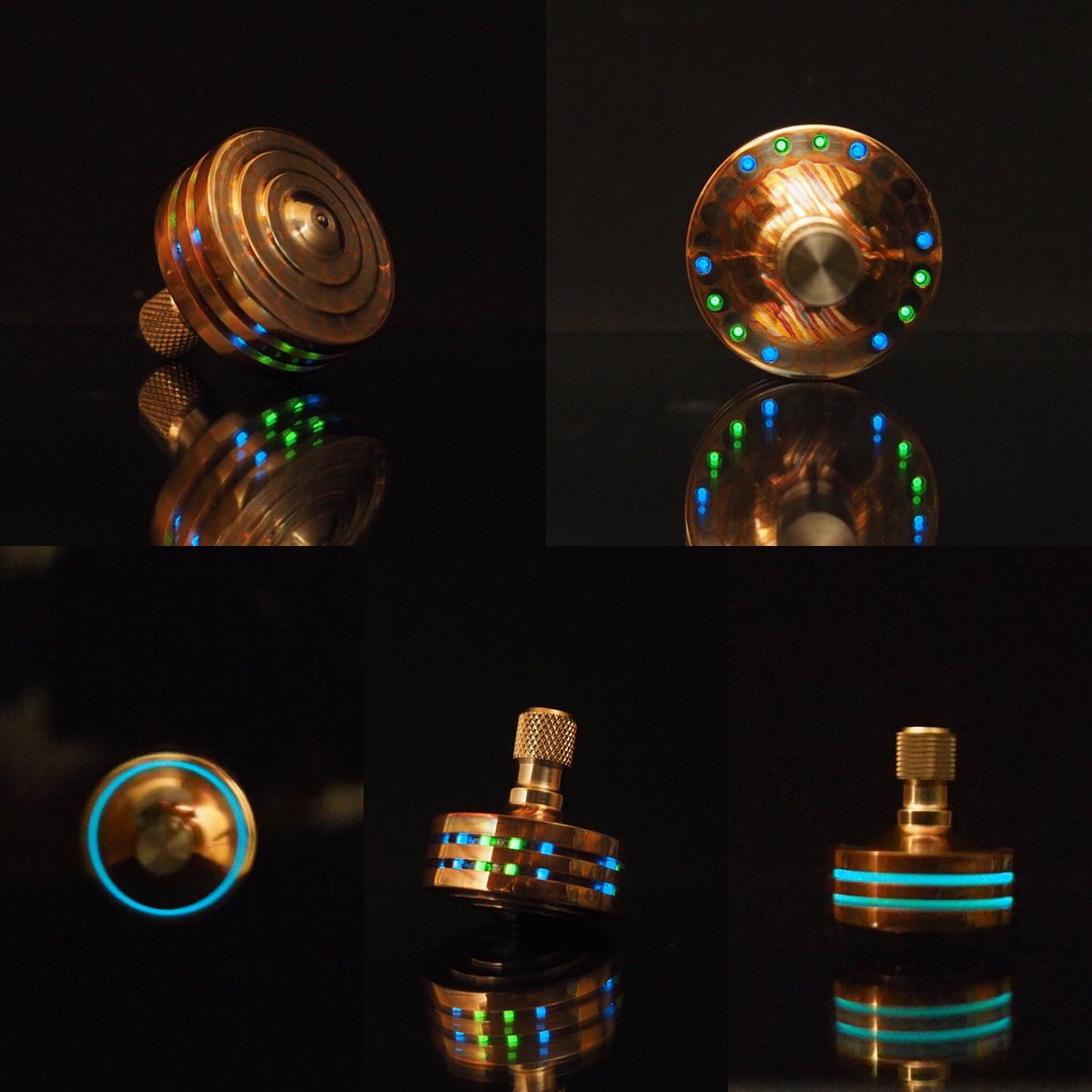 eclipsesharp's tweet photo. #110 Sc/mokume over Ti tritium list top #pockettop #spinningtop #pockettoptalk #eclipsesharp #coppercloudsc https://t.co/VKmpWwRd4I