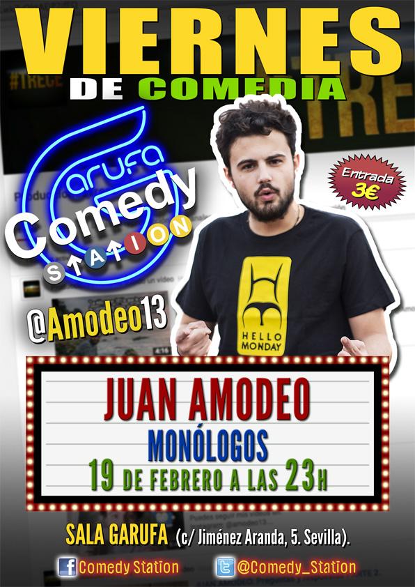 Este VIERNES en <a href="/GarufaSevilla/">Sala Garufa Sevilla</a> tendremos a Juan <a href="/Amodeo13Oficial/">Juan Amodeo</a> como para perdérselo!!! RT y petamos!!