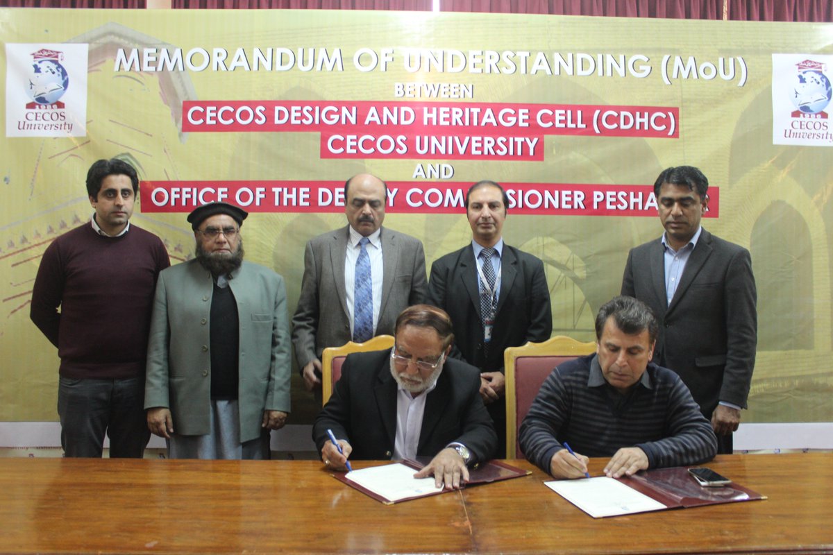 cecosofficial's tweet photo. CECOS inks an MoU with @DCPeshawar for collaborating in activities of #culture #heritage @KPKUpdates @kpgovt https://t.co/OCLnxKFdry