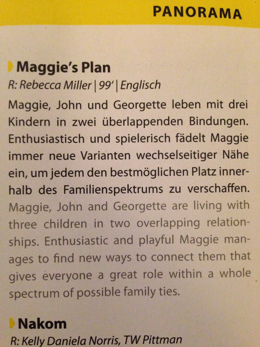 simklin's tweet photo. Maggie's Plan: ou un marivaudage à Brooklyn plus hipster que jamais. Rafraîchissant #frenchberlinale https://t.co/XI8K8EwSOQ