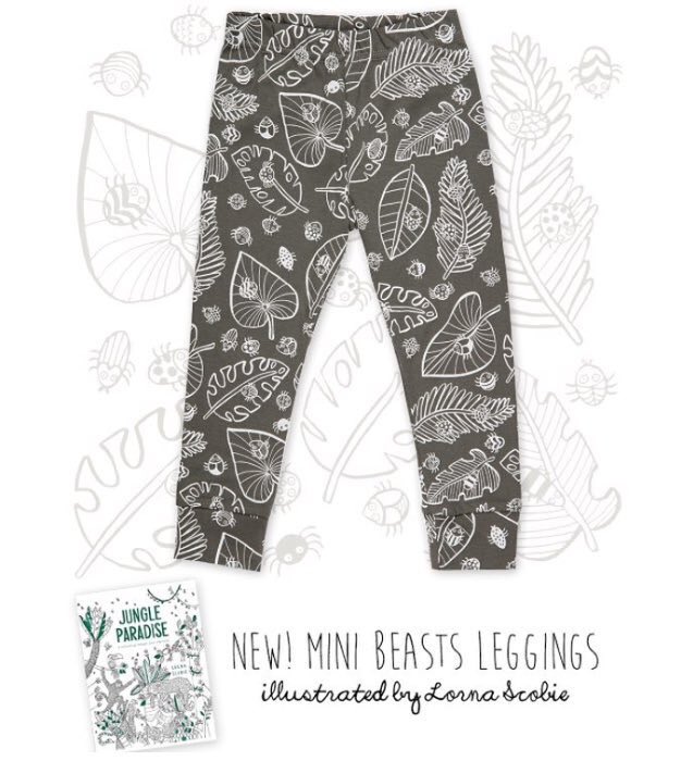 Loved collaborating with <a href="/tobiasandbear/">Tobias & the Bear</a> to design these mini beasts leggings for little legs!