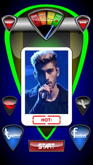HOTOMETER's tweet photo. The #HOTOMETER photo scanning app has spoken! #ZAYNOnFallon looking HOT!! https://t.co/oMJjGqYwvx
