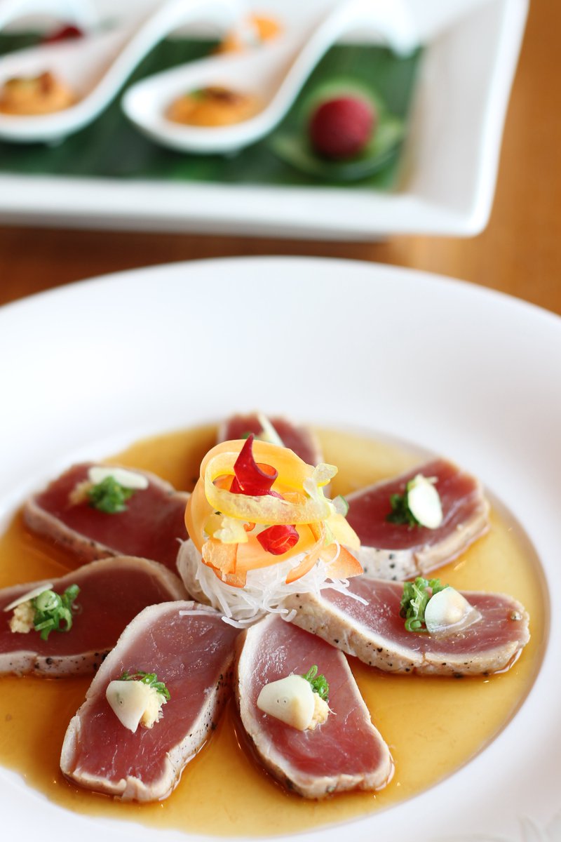 NobuKL's tweet photo. #nobukl Tuna Tataki with Ponzu, one of our signature dishes you can enjoy! https://t.co/JLlB1oduKk
