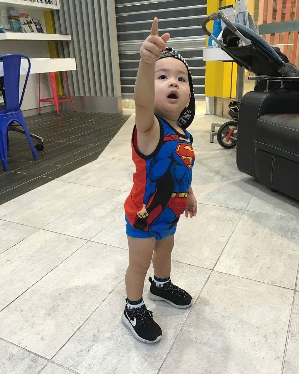 PLampar's tweet photo. Its SuperRomeo to the rescue! #superman #babyromeo #prouddaddy https://t.co/ahi99WXDhW