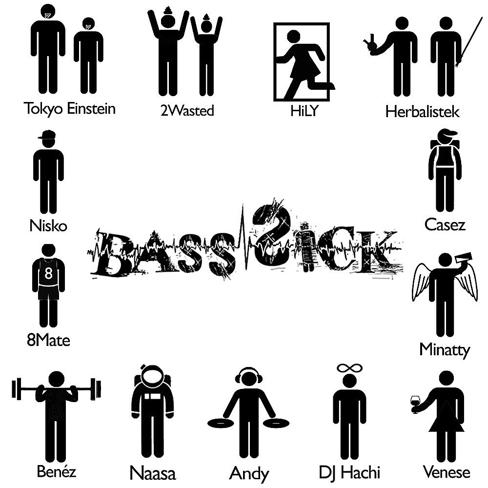 basssick_music's tweet photo. #BassSick #BassSickOfficial #TokyoEinstein #Herbalistek #2Wasted #Naasa #HiLY #Andy #Nisko #Minatty #Hachi #8MATE https://t.co/v4BaJesWb7