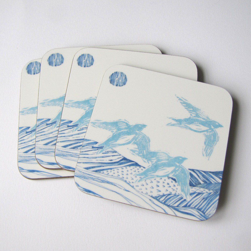 LinenPrints's tweet photo. Treat yourself to Swallows Coaster set @£12 #springcoasters #swallowsgalore send info@linenprints.co.uk a message https://t.co/jlzFycQFWG