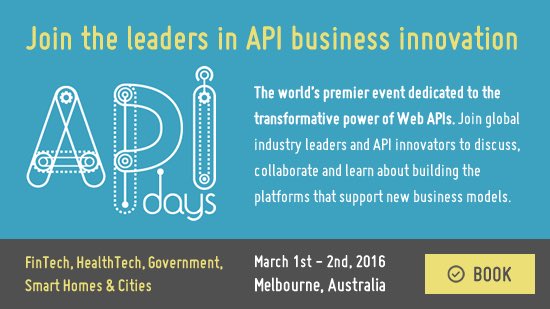MYOB's tweet photo. We're joining @Uber @Telstra @HipChat @googlemaps &amp; other #API Innovators for @APIdaysAU https://t.co/Dzub4E1mDU https://t.co/uH2AUvU4sh