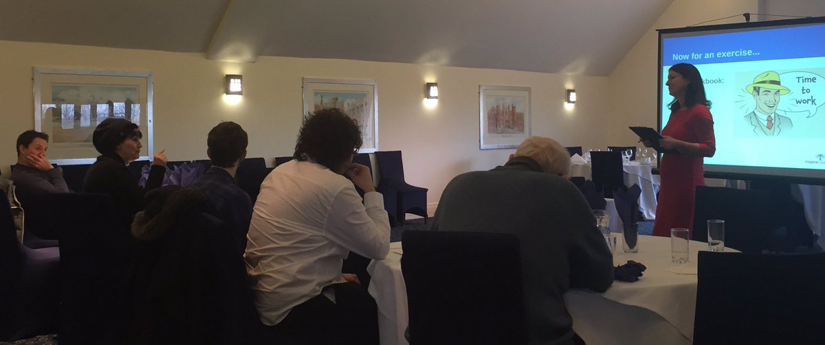 chopdeniks's tweet image. Our #blogging workshop attendees are getting their thinking caps on!   chopdeniks #selfblog…