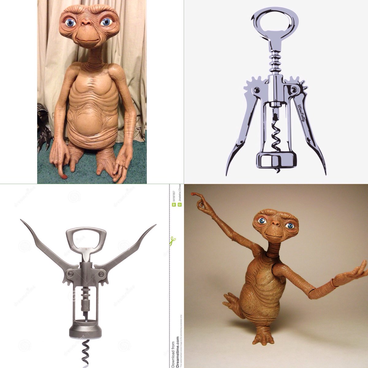 AronFlam's tweet photo. ET and corkscrew. Lika som bär. https://t.co/15gJj04hcP