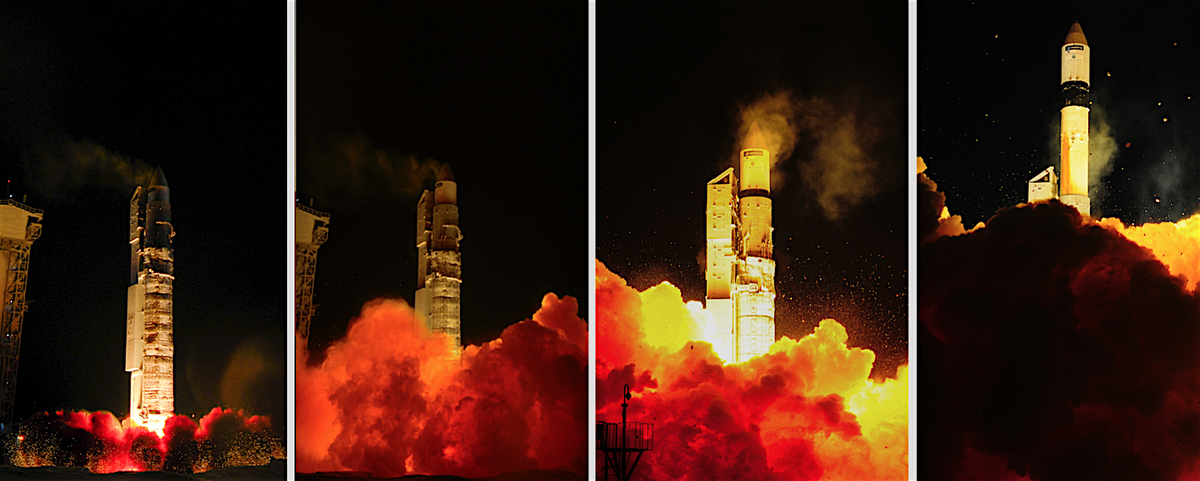 ShuttleAlmanac's tweet photo. New Pic 6 (montage) - Launch of Russian Rokot (former ICBM) launch from #Plesetsk @ESA #Sentinal3 #Sentinal3A https://t.co/XFV1Sj1yWX