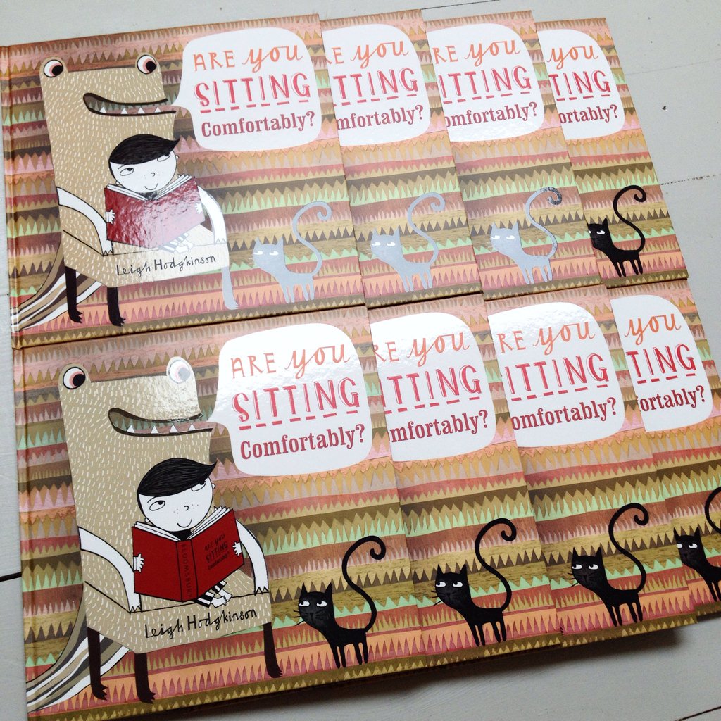 Advance copies of my <a href="/KidsBloomsbury/">Bloomsbury Kids & YA UK</a> book "are you sitting comfortably"(out in march) So excited about this book!