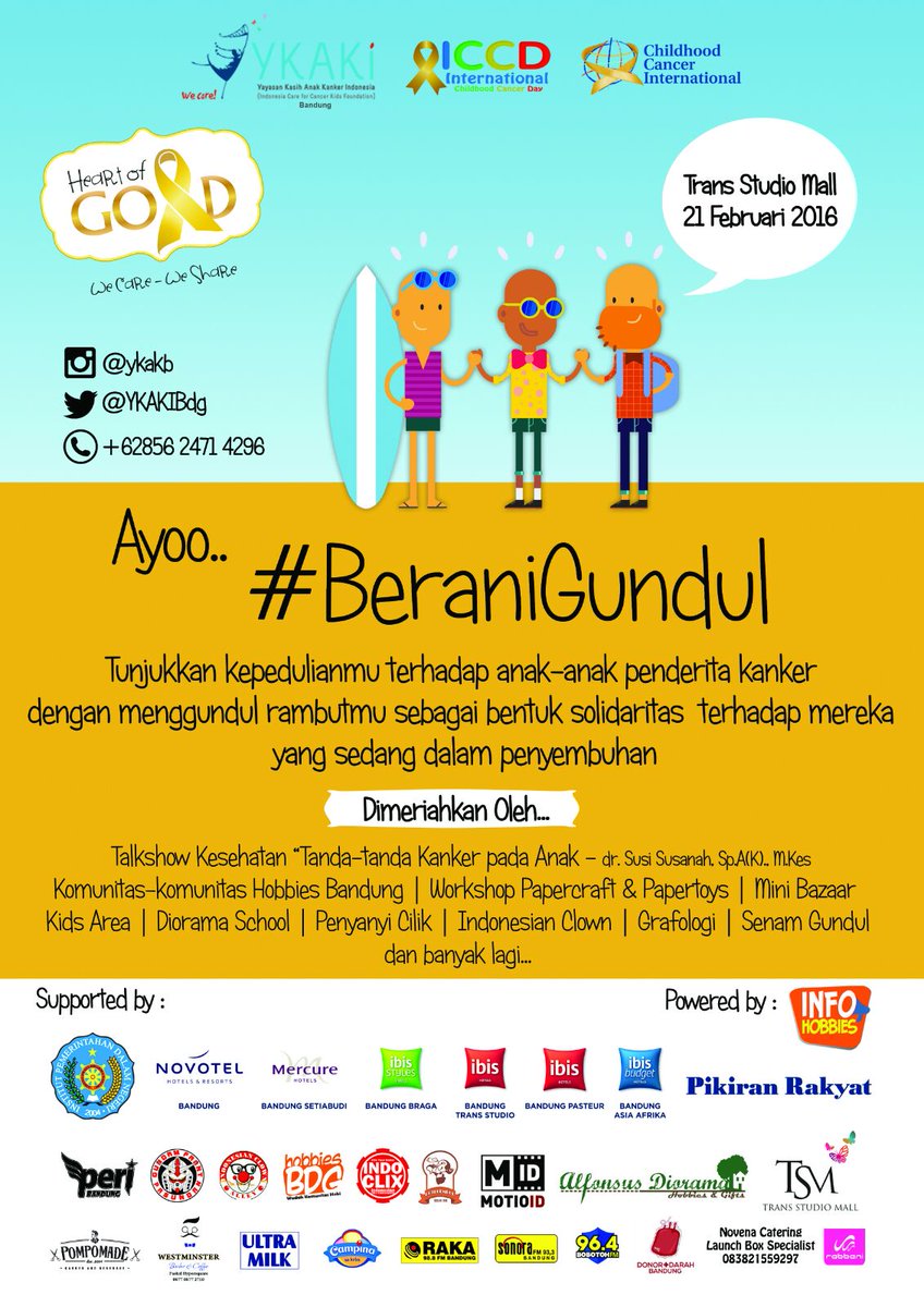 Heart of Gold #beraniGundul sebagai acara kepedulian dan solidaritas bagi mereka yang sedang dalam masa penyembuhan