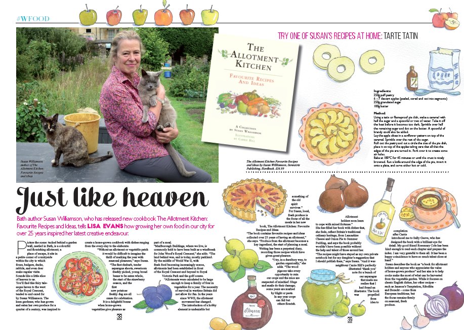 BathWeekend's tweet photo. Today's W: Susan Williamson tells us how growing food in #Bath for 25 years inspired her new book #AllotmentKitchen https://t.co/rdezo4S7XU