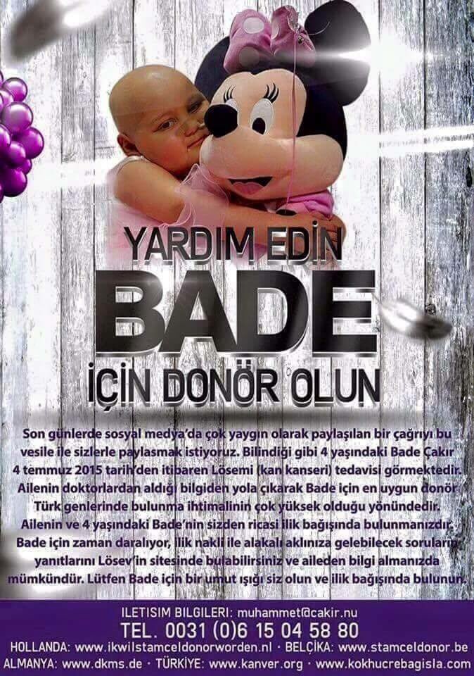Bade_icin's tweet photo. @TCeylul Bade hepimizden dua bekliyor #BadeİçinİlikAranıyor #dayanBade https://t.co/3ZjGgQVhbd