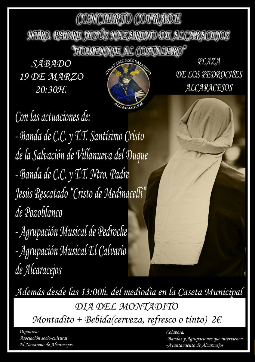 cytcristovvaduq's tweet photo. El próximo 19 de marzo participaremos junto @LosTolitos @AMdePedroche @elcalvario2013 https://t.co/s4uVBJ8YbJ