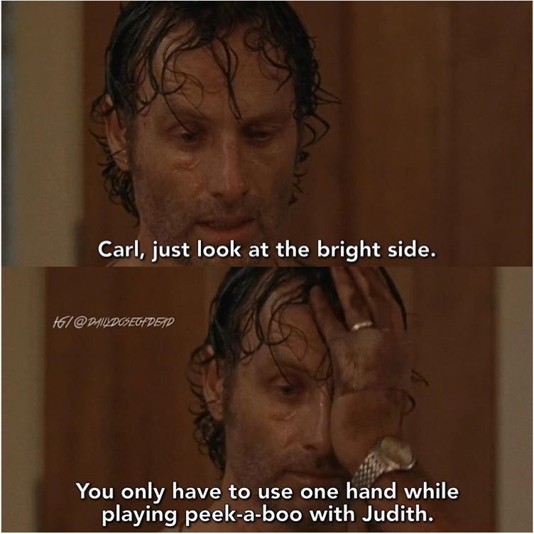 Never see this "bright side" from this angle #TWDMidSeasonPremiere #RickGrimes #CarlGrimes CarlGri#AndrewLincoln