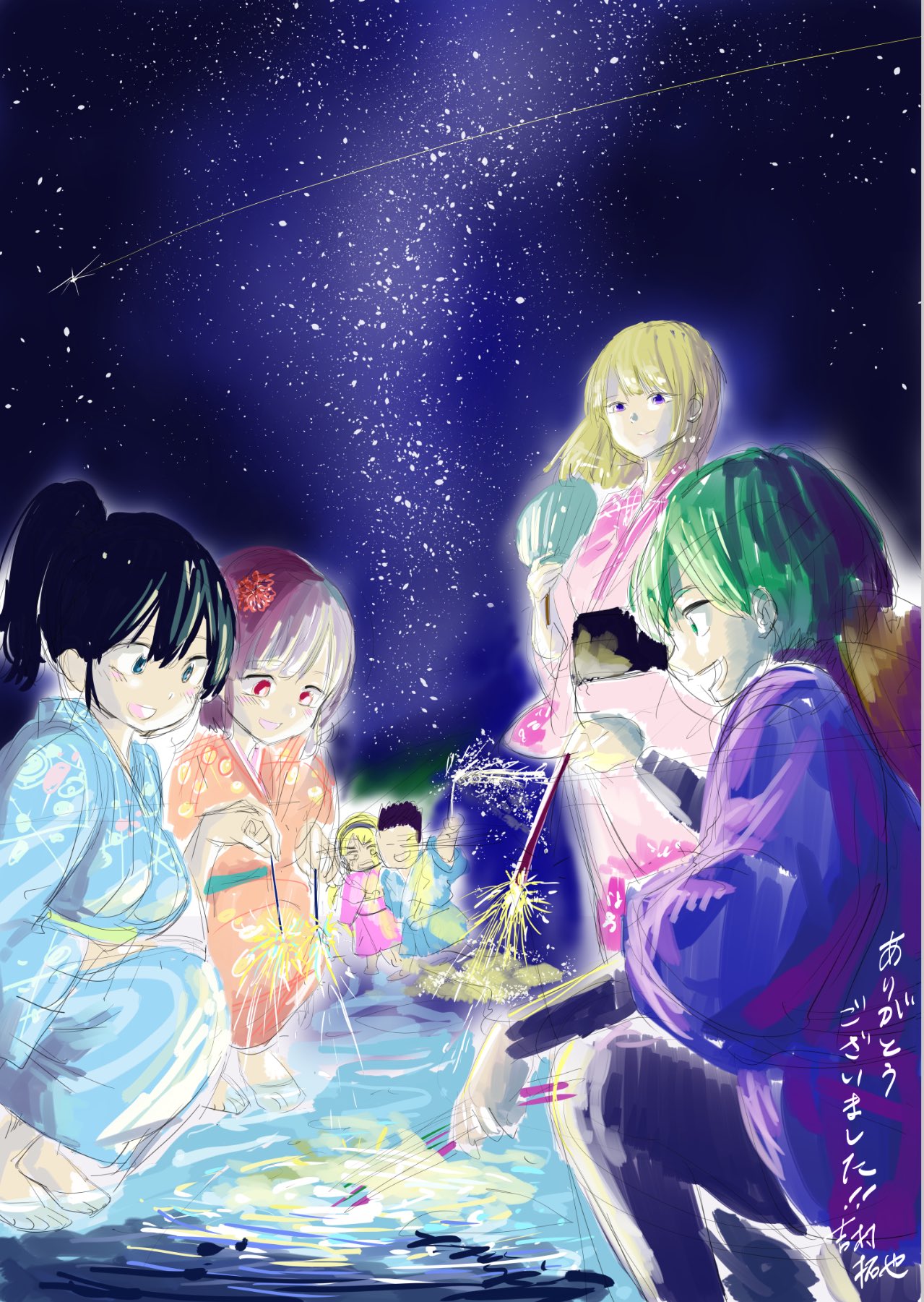 吉村拓也 イラスト講座 神様のハナリは 今週のヤングジャンプで 最終回となります リプを下さった方 最後まで読んで下さった方々 毎週楽しみにして下さった事 本当にありがとうございました まだ単行本作業がドンと残ってますので イラスト等また呟い