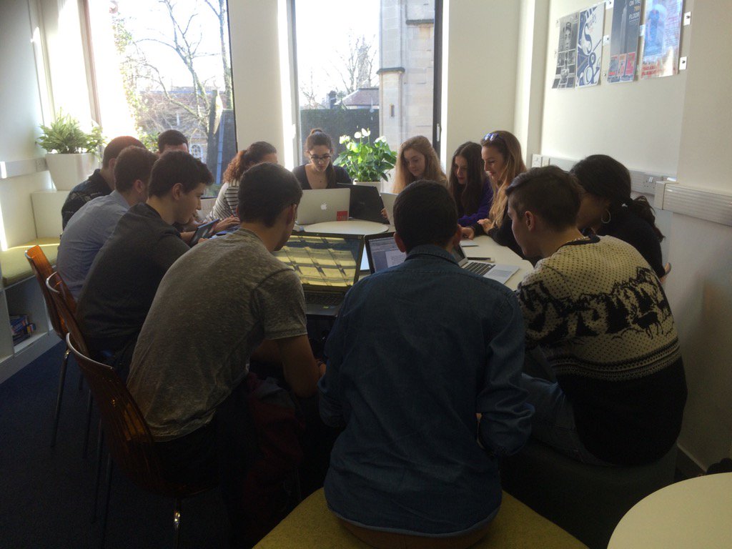 kayenightingale's tweet photo. Students @EMNormandie #Oxford campus researching @MSPowerBI ready to present to the Course Director #datavz https://t.co/DiTJta3Wbs