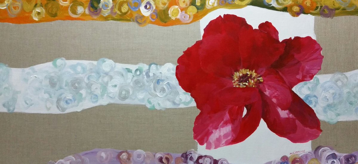 Flower, red
And
Golden circle