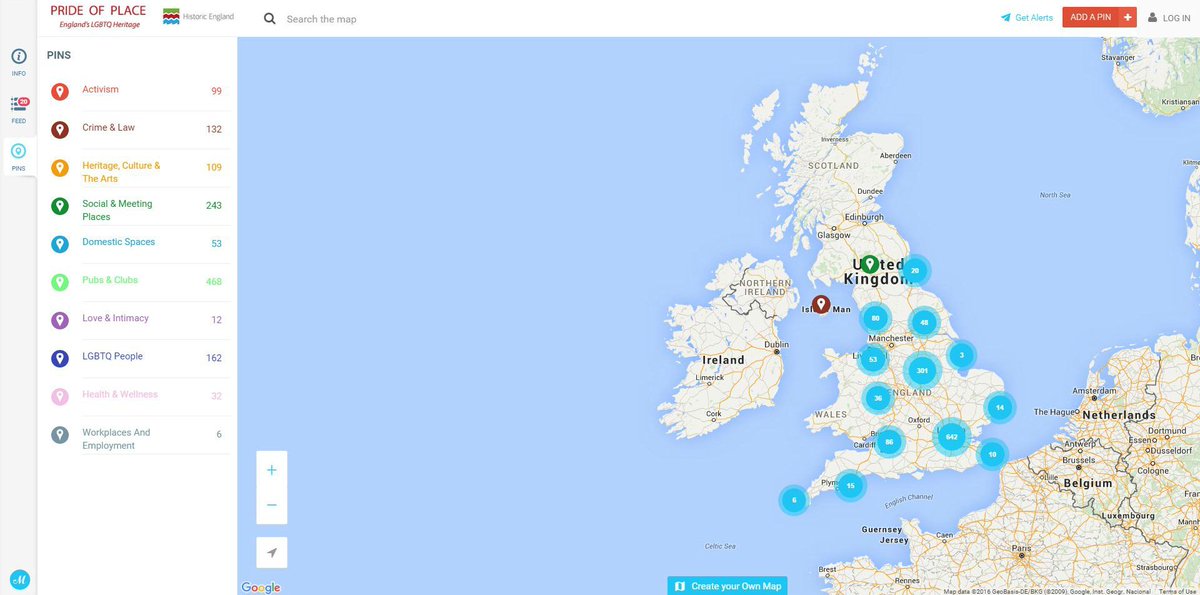 HistoricEngland's tweet photo. Put LGBTQ Heritage on the Map. Mark your #PrideofPlace this #LBGTHM https://t.co/lS19F7PtK5 https://t.co/LjU7AX1cFR