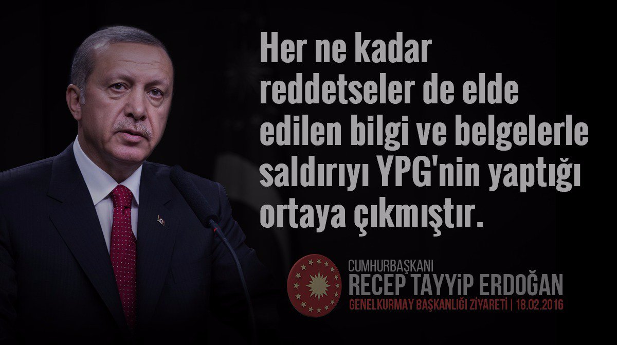 CB: Her ne kadar reddetseler de elde edilen bilgi ve belgelerle saldırıyı YPG'nin yaptığı ortaya çıkmıştır.