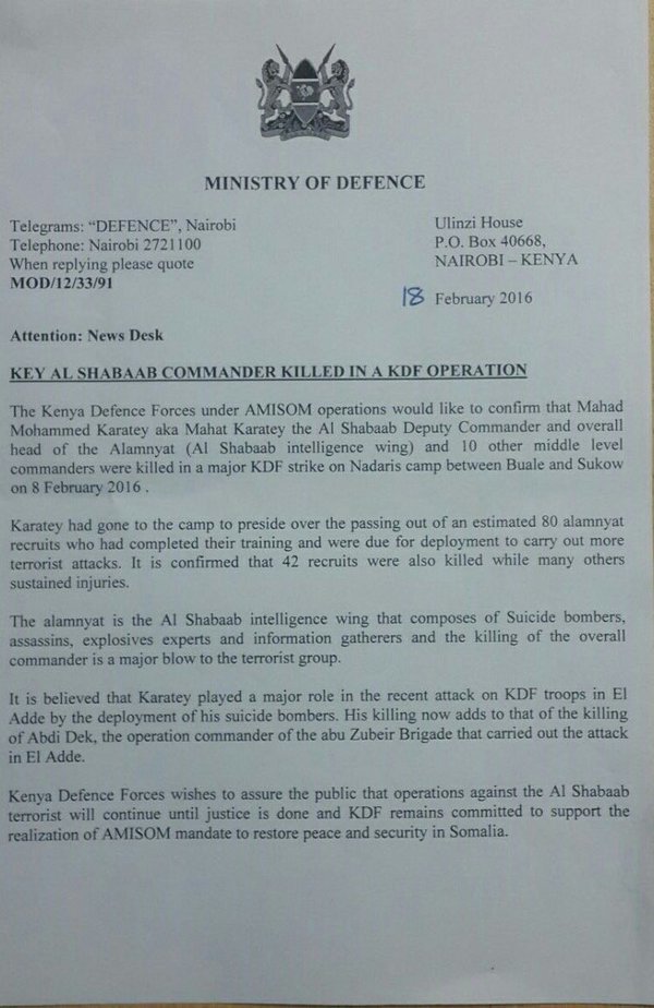 MungaiGathogo's tweet photo. Update on KDF operation in Somalia Say No to Terrorism. #SecureKE #someonetellalshabaab https://t.co/cJsbw6ROMR