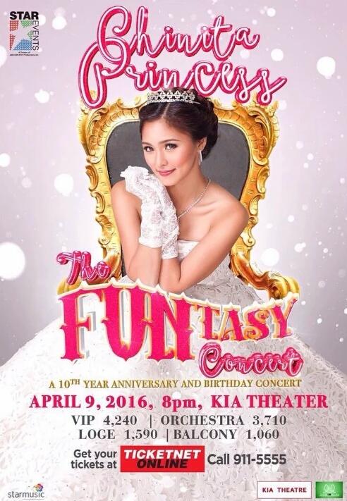 chinitaprncess's tweet photo. Tickets are now available for ChinitaPrincess The FUNtasy Concert 😁 😊
Buy your tickets now! 👍 @prinsesachinita https://t.co/eEov9hTIWl