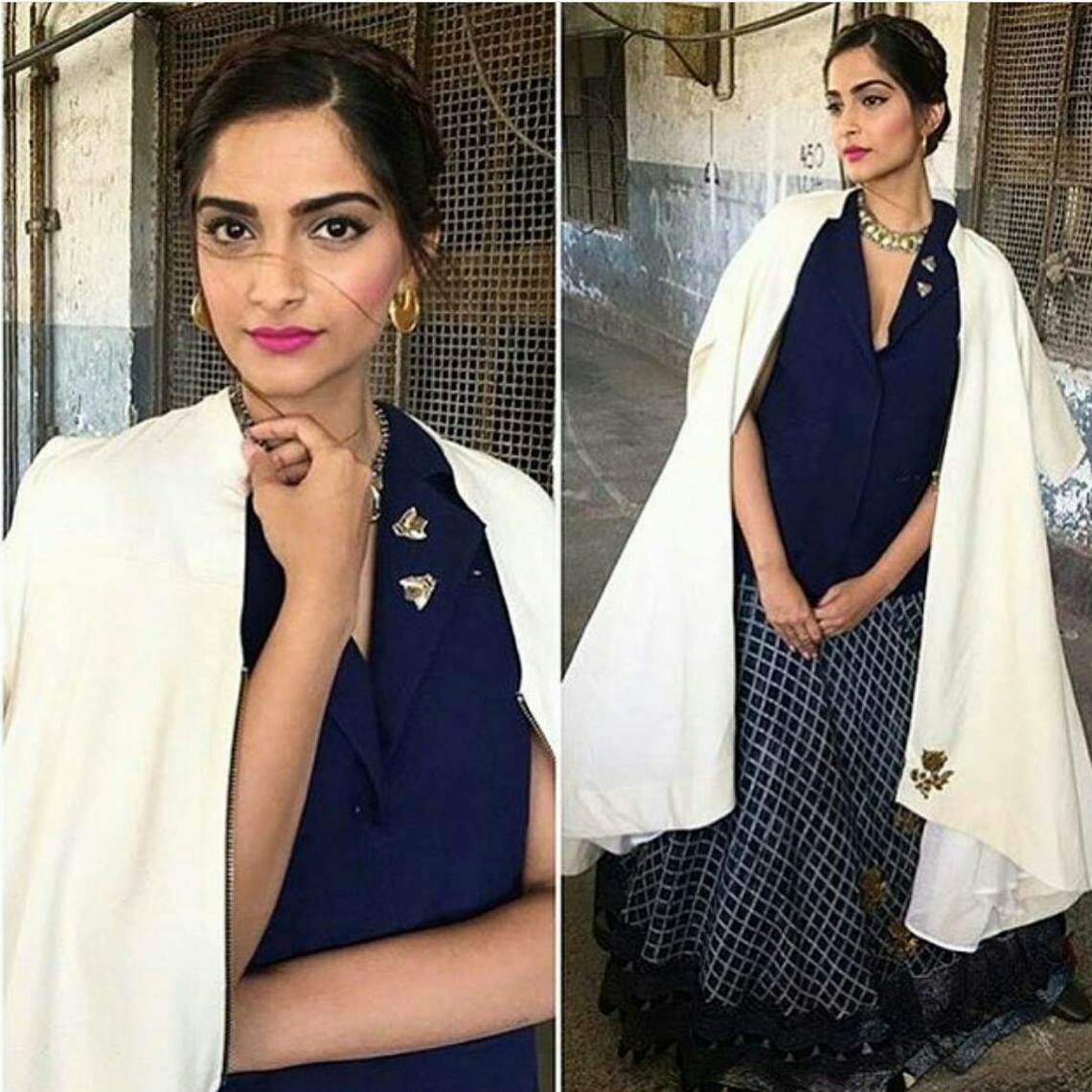 style_Withme's tweet photo. .@sonamakapoor in this majestic cape &amp; crown braid is #RoyalOutfitGoals! #WithMeLoves @natashaJ #flofilmfestival 👸🏽💟 https://t.co/512VgOVXHP