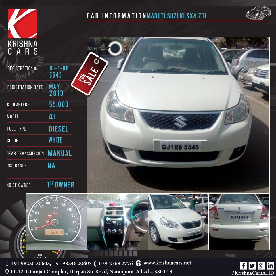 KrishnaCarsAHD's tweet photo. #usedCar for sale
#MARUTI #SUZUKI #SX4 #ZDI
#usedMARUTI #usedSUZUKI #usedSX4 #usedZDI
#Car #CarDealer #UsedCarDealer https://t.co/fm3LKThcA1