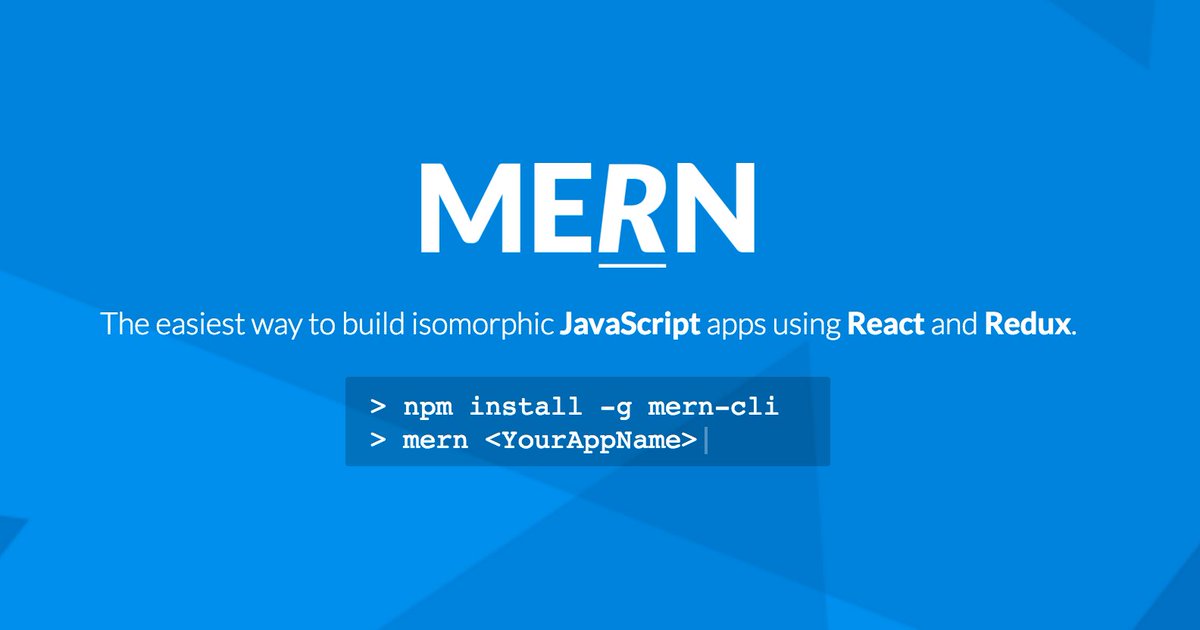 ReactiveConf's tweet photo. Build isomorphic JavaScript apps easily with MERN: https://t.co/YBp1nbn8B7 #ReactJS https://t.co/wt4knA19ZA