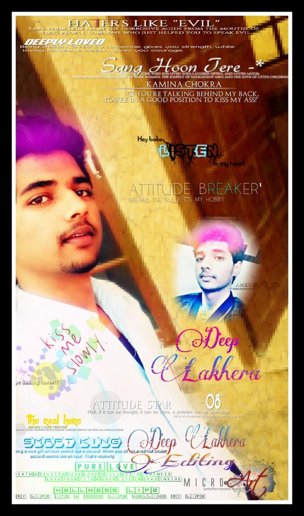 Deeplakhera0000's tweet photo. #Latest_click
#Selfie_time
#Full_Editing
#Kiss_meh_slowly.... https://t.co/5ni9U6ia2j