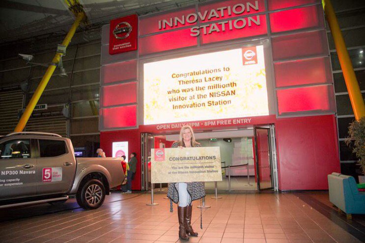 connie_patt's tweet photo. Congratulations to The Nissan Innovation Station's Millionth Visitor @TheO2 #troinaction @TROexperiential https://t.co/UmqilTVyV4