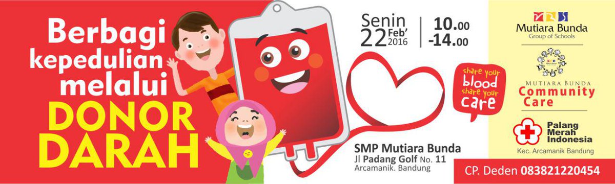#INFO #DONDAR #Bandung Senin,22/2/2016 | 10.00-14.00 | jl.padang golf | aula SMP-SMA Mutiara Bunda | <a href="/comcare04/">community care</a>