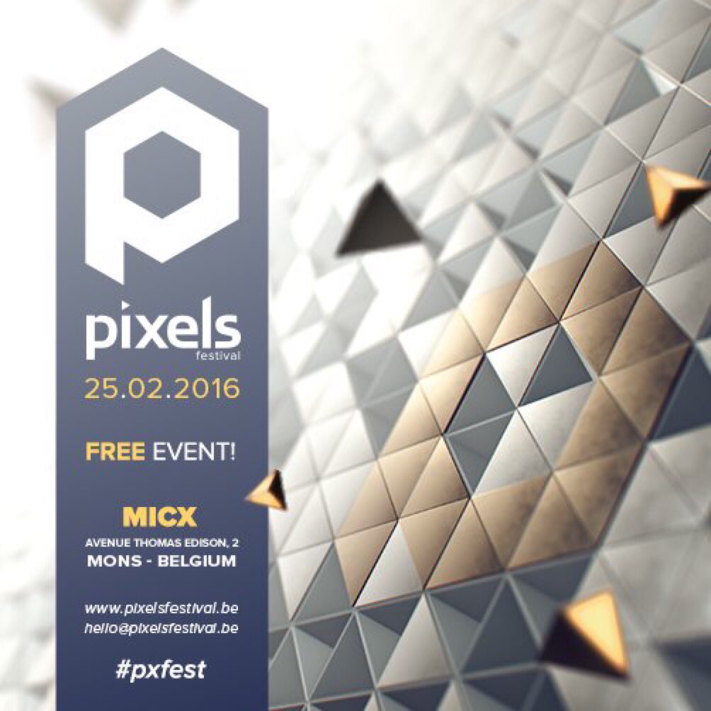 Rejoignez-nous au Pixel Festival le 25 février prochain au MICX #pxfestv