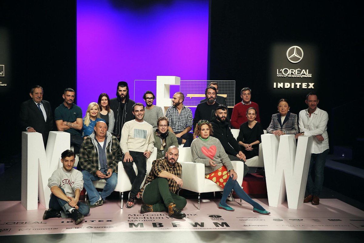 MBFWMadrid's tweet photo. Damos el pistoletazo de salida a la 63º edición con parte de los diseñadores que desfilaran durante #MBFWM16!!! 💥 https://t.co/SzjNxiRudQ